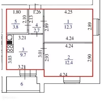 Продаётся 2-к квартира, 40.9 м - Фото 1