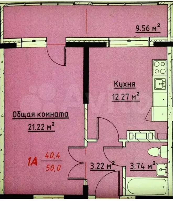 1-к. квартира, 50 м, 7/10 эт. - Фото 0