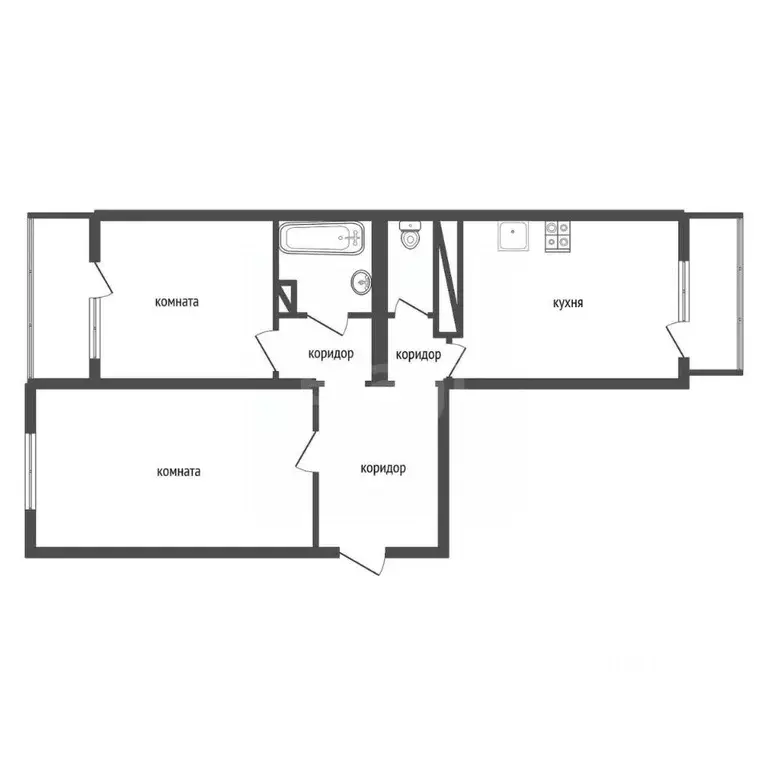 2-к кв. Воронежская область, Воронеж ул. 45-й Стрелковой Дивизии, ... - Фото 2