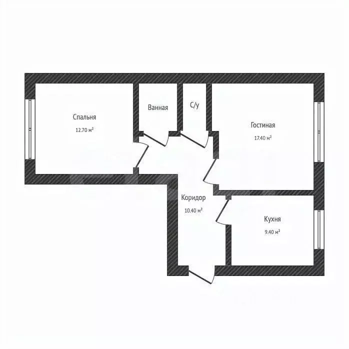 2-к кв. Башкортостан, Салават ул. Островского, 86 (54.3 м) - Фото 2