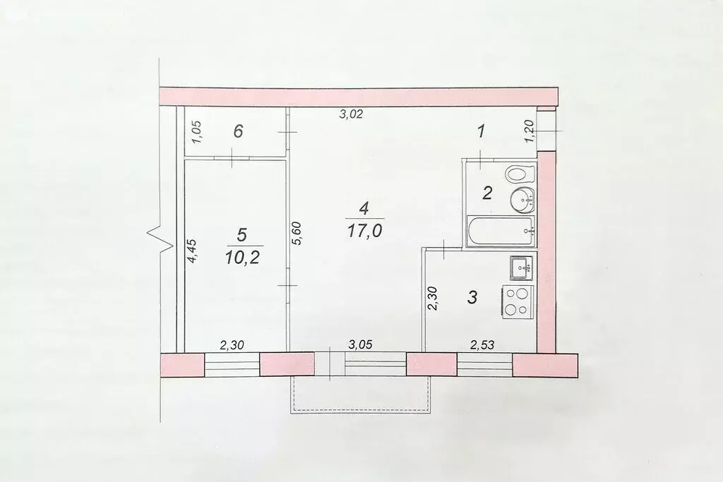 2-комнатная квартира: Волгоград, Симбирская улица, 41 (43.1 м) - Фото 1