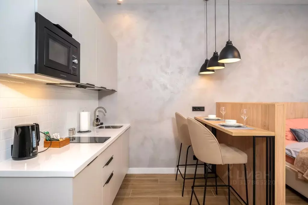Студия Санкт-Петербург наб. Макарова, 58 (33.0 м) - Фото 1