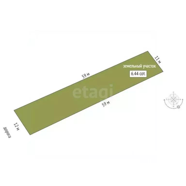 Участок в Севастополь Родничок СТ, 11 (6.44 сот.) - Фото 1