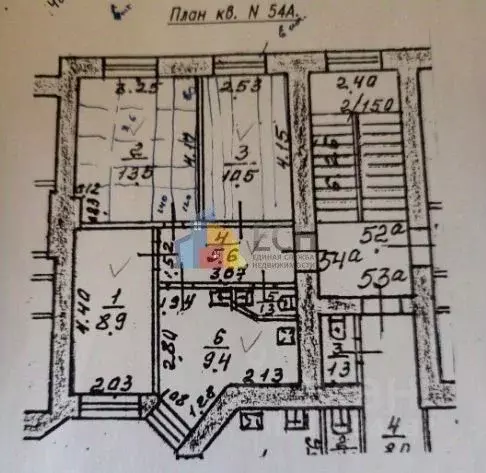 3-к кв. Тульская область, Тула Октябрьская ул., 38к2 (49.2 м) - Фото 2