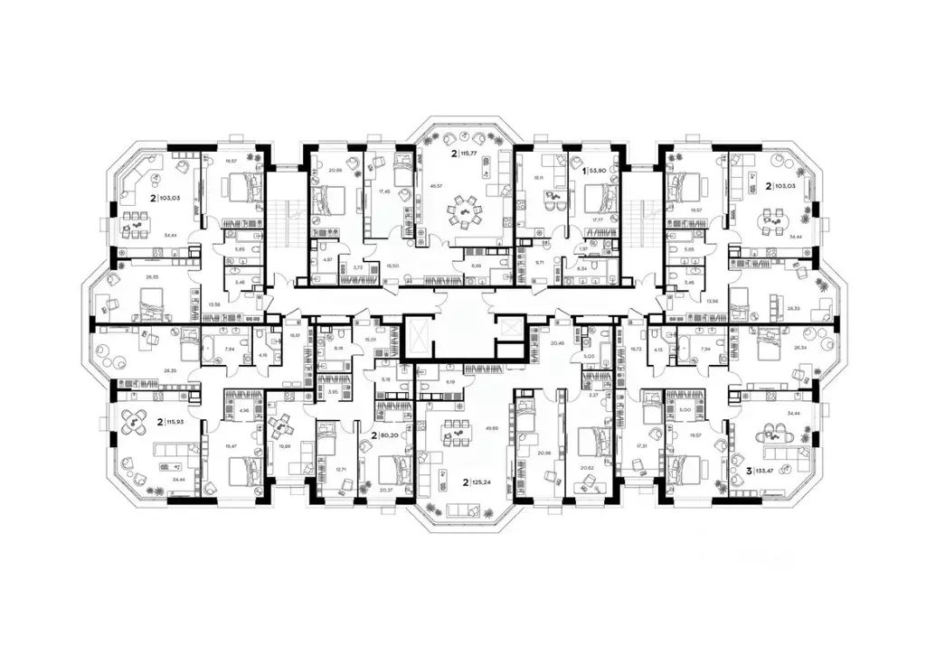 3-к кв. Пензенская область, Заречный Братская ул., 8 (133.47 м) - Фото 1