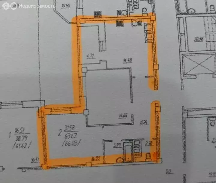 2-комнатная квартира: Брянск, Московский проспект, 68 (64.7 м) - Фото 0