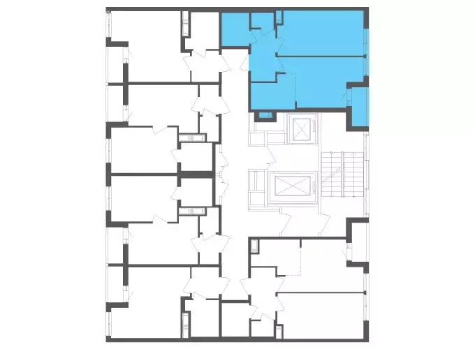 2-комнатная квартира: посёлок Шушары, Старорусский проспект, 3к1 (43 ... - Фото 1