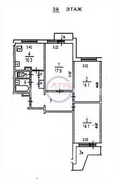 Квартира, 3 комнаты, 75.3 м - Фото 2