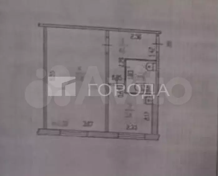 1-к. квартира, 30 м, 1/5 эт. - Фото 0