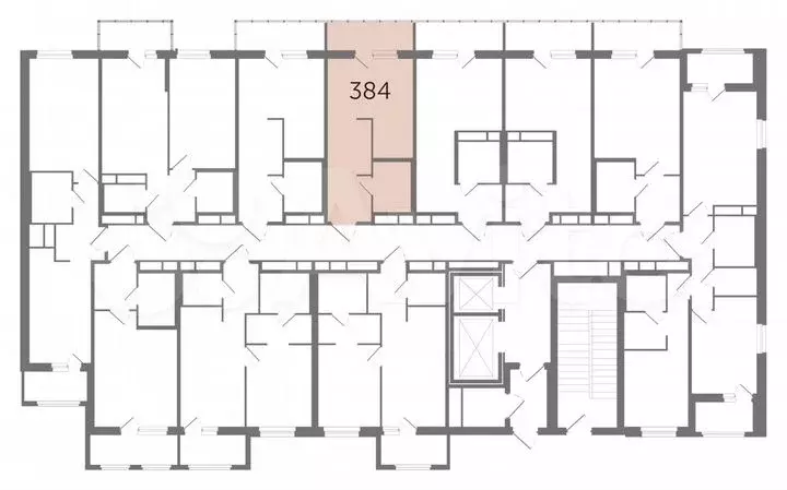 Квартира-студия, 26,5м, 3/12эт. - Фото 1