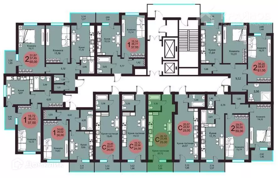 Продаётся квартира-студия, 25 м - Фото 1