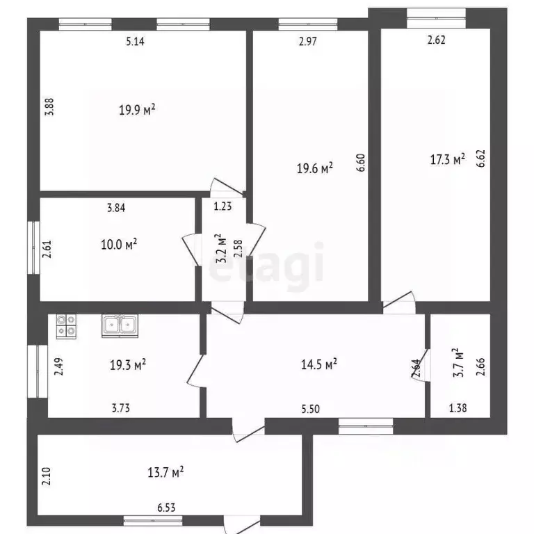 Дом в Мордовия, Рузаевка Пролетарская ул., 19 (111 м) - Фото 1