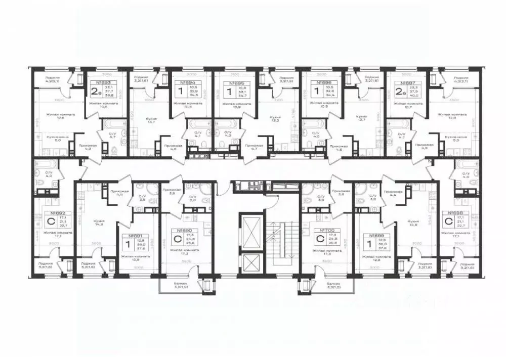 Студия Ставропольский край, Железноводск ул. 11-я Линия, 5 (22.7 м) - Фото 2