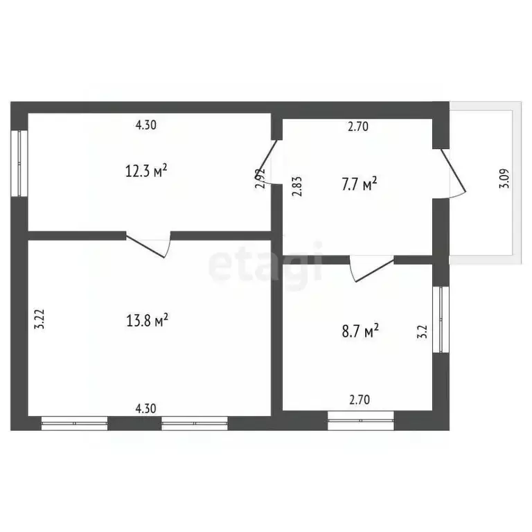 Дом в Тамбовская область, Тамбов Ярмарочная ул., 46 (42 м) - Фото 2