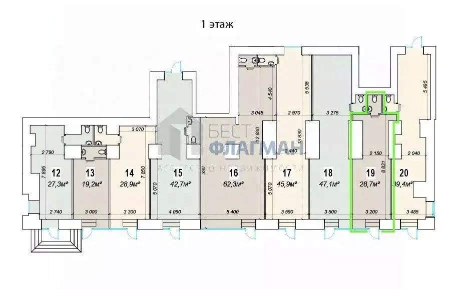 Помещение свободного назначения в Москва Ленинский просп., 70/11 (29 ... - Фото 2