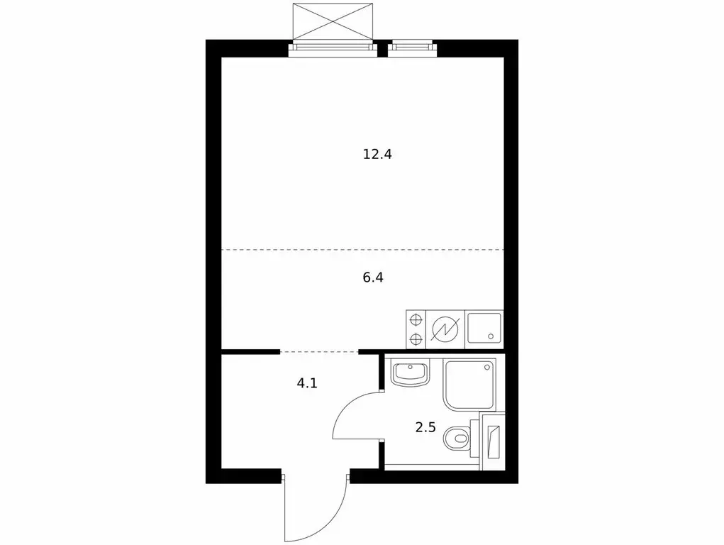 Квартира-студия: Котельники, микрорайон Парковый, жилой комплекс Белая ... - Фото 1
