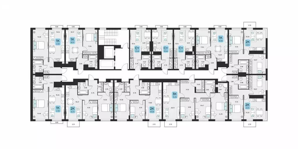 2-комнатная квартира: Астрахань, Советский район (56.25 м) - Фото 1