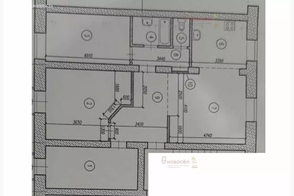 3-комнатная квартира: Екатеринбург, улица Бакинских Комиссаров, 14 (95 ... - Фото 1
