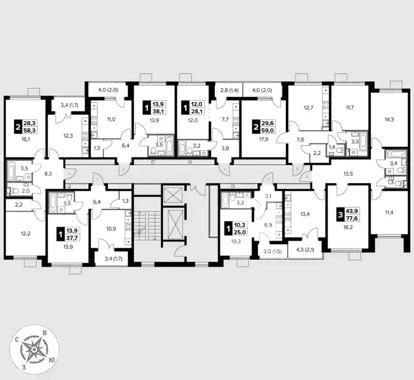 3-к кв. Московская область, Ленинский городской округ, д. Сапроново ... - Фото 2