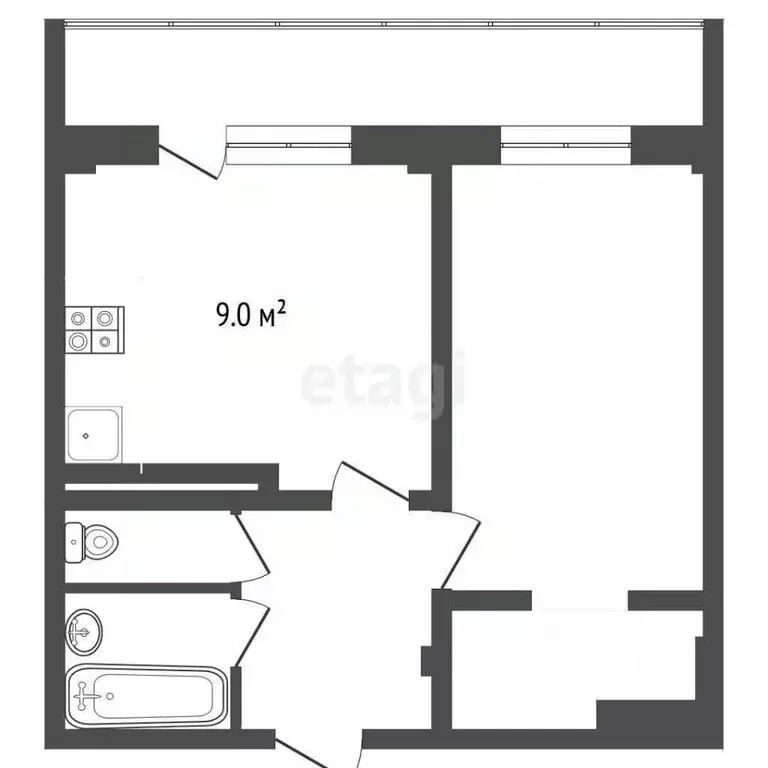 2-к кв. Татарстан, Набережные Челны просп. Абдурахмана Абсалямова, 15 ... - Фото 2