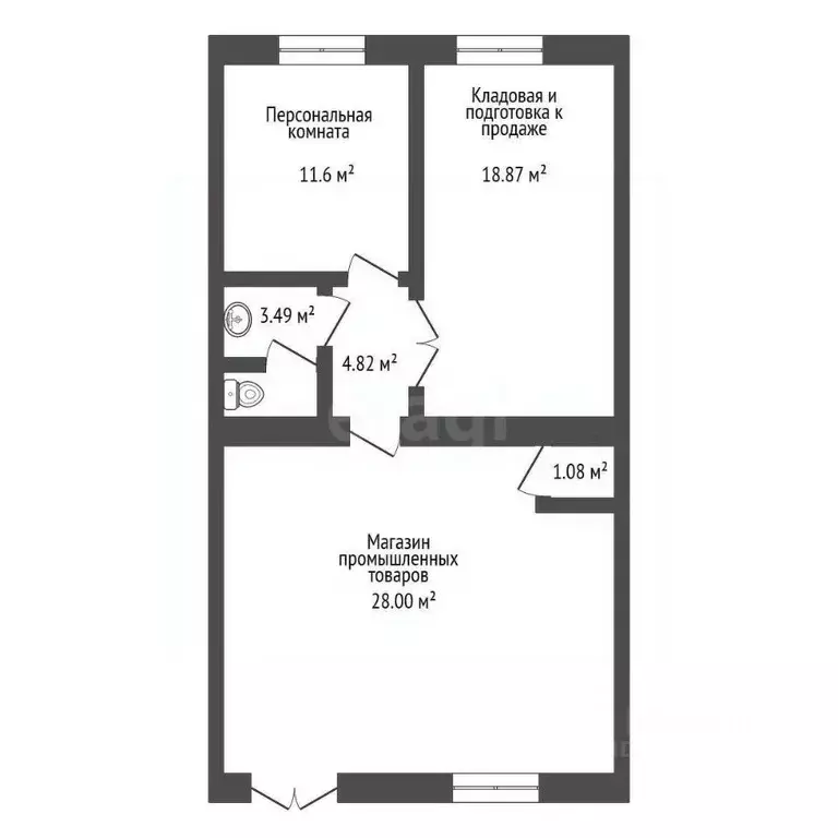 Помещение свободного назначения в Амурская область, Благовещенск ул. ... - Фото 2