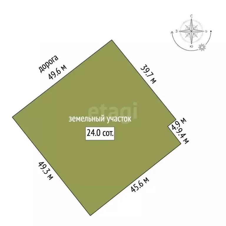 Участок в Москва № 253 кв-л, 5 (23.99 сот.) - Фото 2