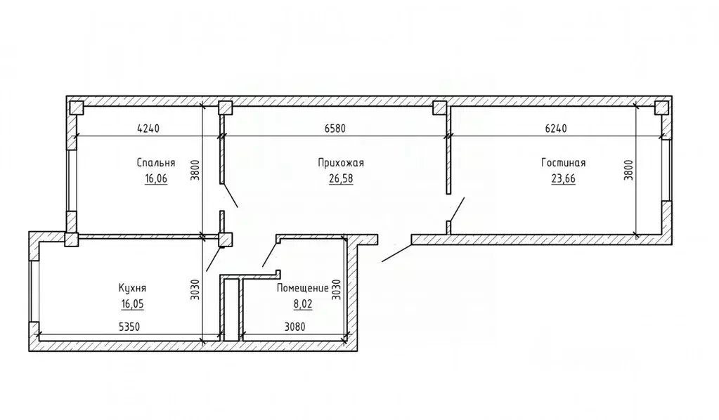 2-к кв. Кабардино-Балкария, Нальчик ул. Героя России Т.М. Тамазова ... - Фото 2