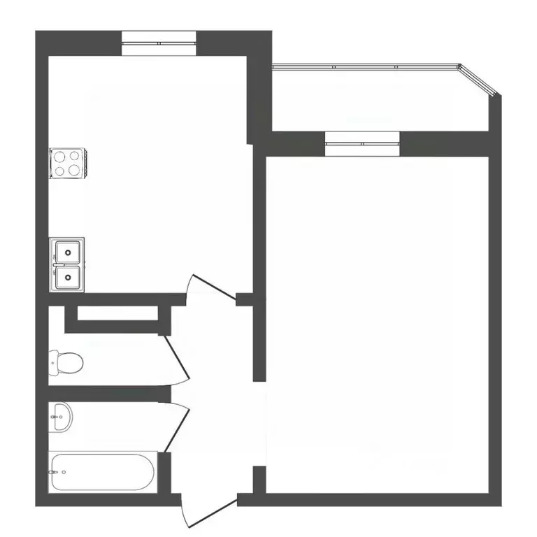 1-к кв. Тюменская область, Тюмень Широтная ул., 172 (41.7 м) - Фото 2
