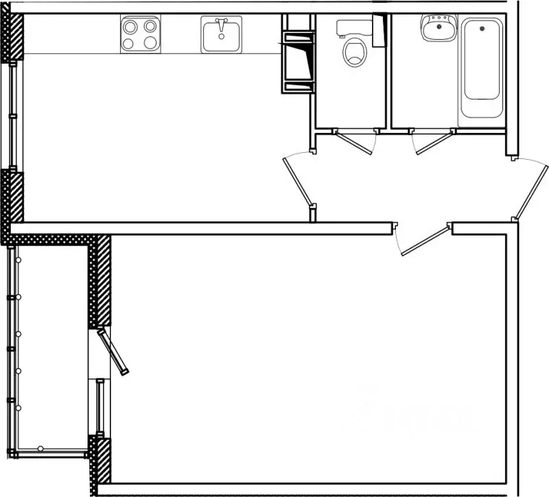 1-к кв. Ленинградская область, Всеволожский район, Заневское городское ... - Фото 1