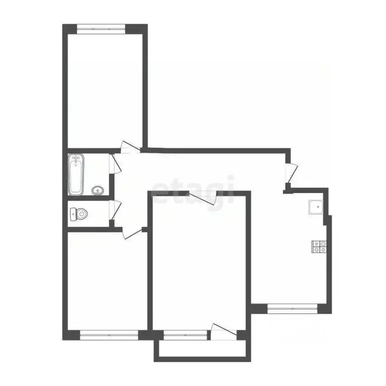 3-к кв. Смоленская область, Смоленск пос. Красный Бор, ул. Карбышева, ... - Фото 1