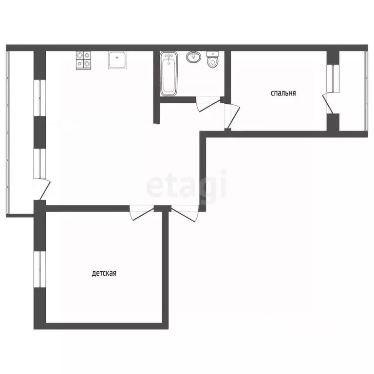2-к кв. Тюменская область, Тюмень Кремлевская ул., 112к1 (84.2 м) - Фото 1