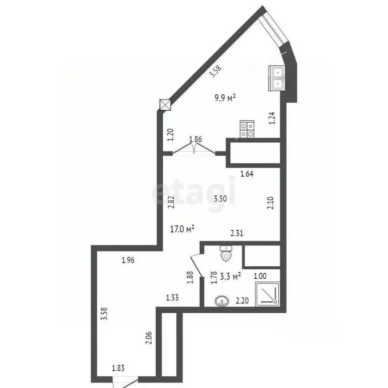 1-к кв. Краснодарский край, Геленджик Крымская ул., 22к5 (30.2 м) - Фото 1