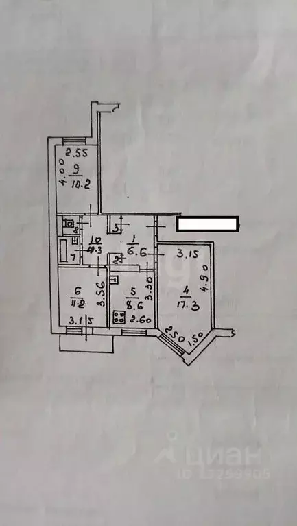 3-к кв. Липецкая область, Липецк Студенческий Городок мкр, проезд ... - Фото 1