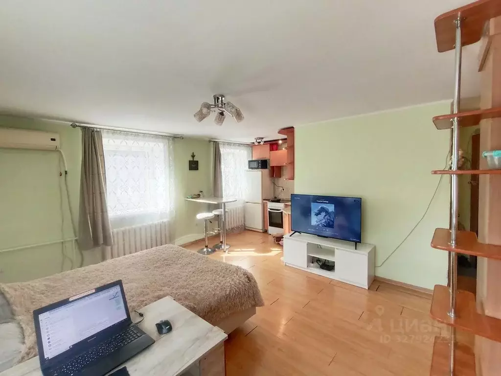 Студия Иркутская область, Иркутск ул. Красноказачья, 48 (32.0 м) - Фото 1