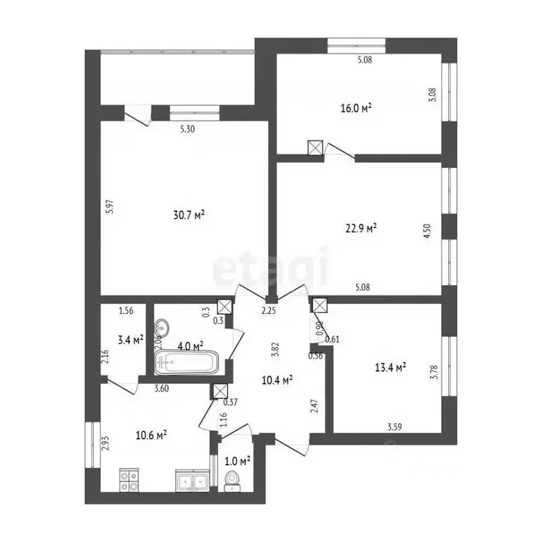 4-к кв. Московская область, Дубна Октябрьская ул., 23 (112.8 м) - Фото 2