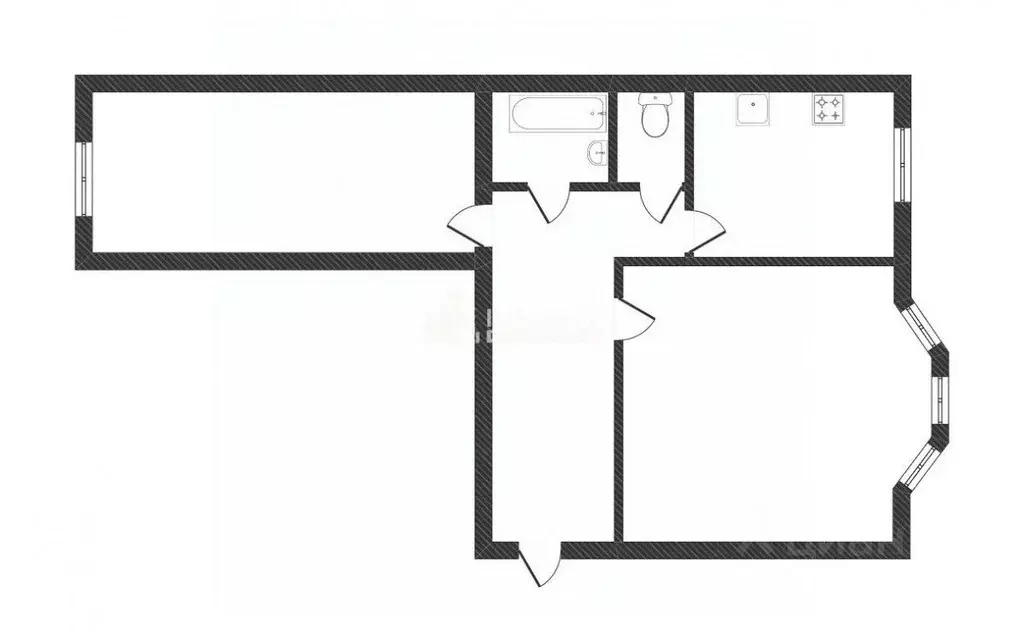 2-к кв. Ямало-Ненецкий АО, Новый Уренгой Юбилейный мкр, 5/2 (56.3 м) - Фото 1