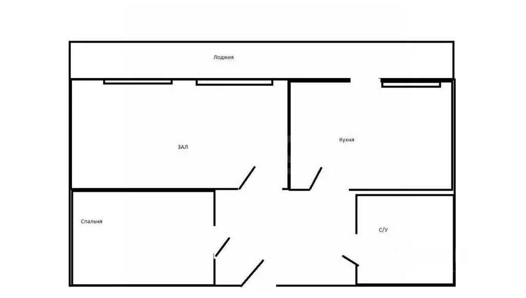 2-к кв. Татарстан, Казань ул. Серова, 48 (41.5 м) - Фото 2
