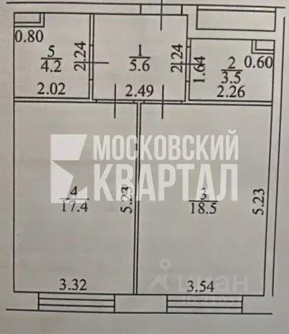 1-к кв. Москва ул. Эдуарда Стрельцова, 2к2 (49.2 м) - Фото 2