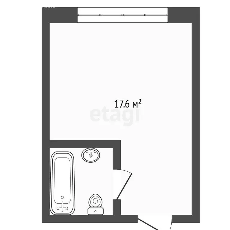 Квартира-студия: Тюмень, улица 50 лет Октября, 62А (17.6 м) - Фото 1