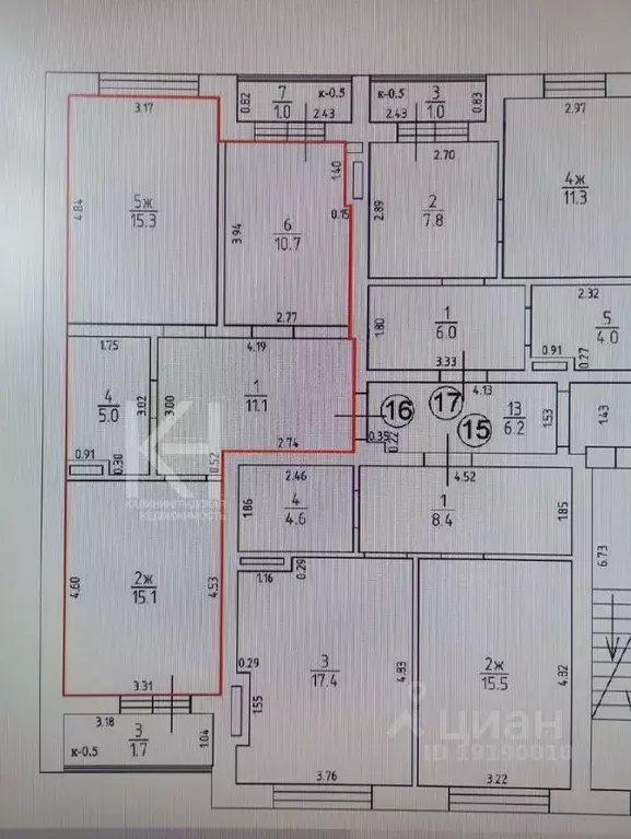 2-к кв. Калининградская область, Калининград просп. Победы, 257 (62.8 ... - Фото 2