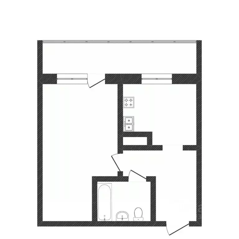 1-к кв. Тюменская область, Тюмень Малая Боровская ул., 38/5 (35.1 м) - Фото 2