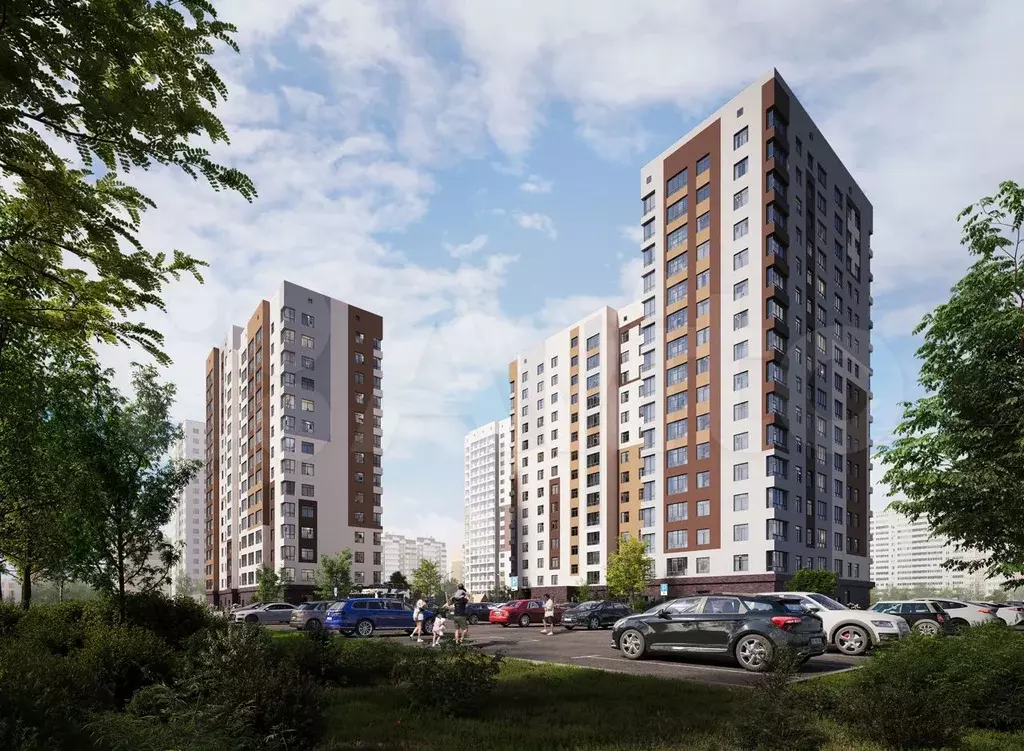 1-к. квартира, 42м, 5/16эт. - Фото 1