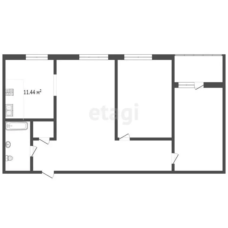 3-комнатная квартира: Пенза, улица Калинина, 4 (85.5 м) - Фото 0