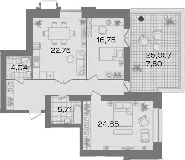 2-комнатная квартира: Санкт-Петербург, Лиственная улица, 20к2 (90.8 м) - Фото 1