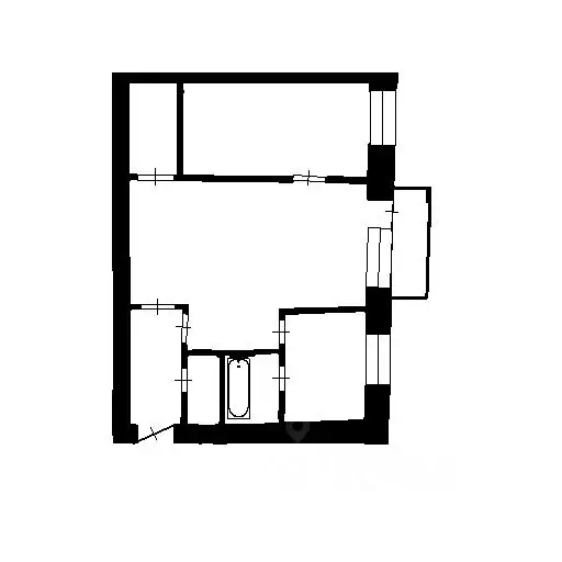 2-к кв. Нижегородская область, Нижний Новгород Корейская ул., 15 (43.4 ... - Фото 2
