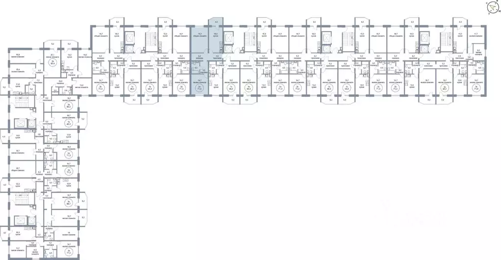 2-к кв. Ханты-Мансийский АО, Нефтеюганск 4-й мкр, 4к1 (71.3 м) - Фото 1