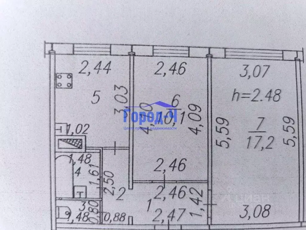 2-к кв. Чувашия, Чебоксары ул. П.В. Дементьева, 2 (44.0 м) - Фото 1
