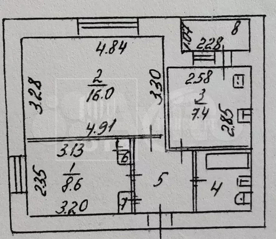 2-к. квартира, 45 м, 8/9 эт. - Фото 0