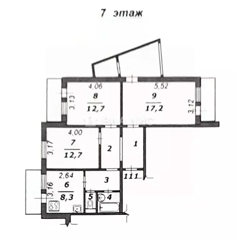 3-к кв. Белгородская область, Строитель Яковлевский городской округ, ... - Фото 2