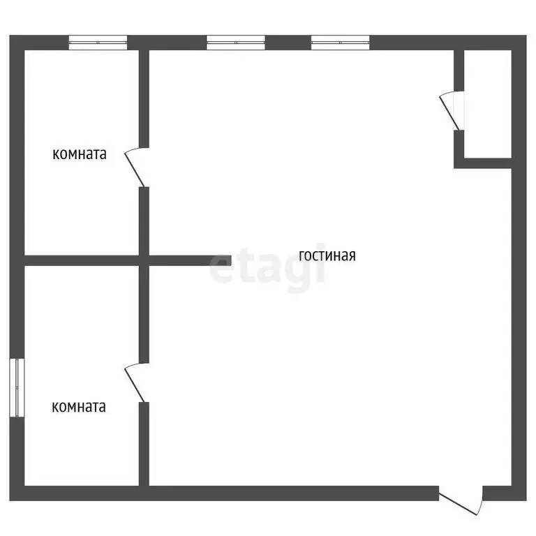 Дом в село Елань, Октябрьская улица (70 м) - Фото 1